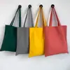 Bolsa de Lona Estampada Personalizável, Bolsa de Ombro Lisa, Bolsa de Algodão Grande Capacidade para Estudantes, Bolsa de Ombro de Pelúcia Curta para Compras