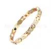 Pulsera de Acero Inoxidable Lista para Usar del Fabricante, Pulsera de Diamantes, Pulsera Magnética, Pulsera de Acero de Titanio, Geometría de Lujo Accesible