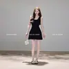 Vestido Blanco Hueco de Seda de Hielo con Flor Blanca Pequeña, Primer Amor Shuhulei, para Mujer, Verano, Delgado, Ajustado a la Cintura