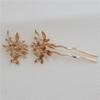 Accesorios de Joyería DIY Cobre Chapado Conservación de Color Oro Horquilla de Flor Estilo Antiguo Accesorio para el Cabello Novia Hanfu Tocado Material Accesorios