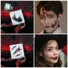 Nuevas Pegatinas de Tatuaje de Boca Grande de Halloween Transfronterizas Terror Thriller Araña Pegatinas Impermeables DIY Pegatinas de Tatuaje para la Cara