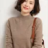 Outono Inverno Atacado Malhas Plus Size Novas Roupas Femininas Suéter Suéter 2025 Fino Gola Alta Meio Camada Base Transfronteiriça Feminina