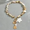Joyería europea y americana transfronteriza, collar con diseño geométrico de concha y caracola estilo oceánico, conjunto de joyería versátil y de alta gama para mujer