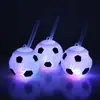 Fábrica de Origem Atacado Copos em Formato de Bola para Copa do Mundo, Futebol, Baseball, Melancia, Copos de Água Redondos, Copos de Bebida Luminosos, Canudos para Suco