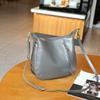 Piel de Vacuno de Capa Superior de Curtido Vegetal Nicho Versátil Bolso de Mujer Bandolera de Hombro Sencillo Bolso de Mujer Bolso de Silla de Montar con Cremallera Bolso Shell