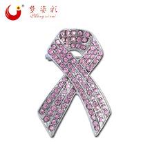 厂家直销韩版时尚镶钻个性服装胸花饰品黑丝带胸针批发订做代发