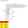 Suporte de Canto em Aço Inoxidável Cantoneira/Suporte de Prateleira Suporte em L Conector Triângulo Peça de Ferro Suporte de Cantoneira de Ângulo Reto 90 Graus