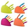 Utensilios de cocina Cuchillo Colorido Juego de 6 Piezas Mango de Caparazón de Tortuga Caparazón de Tortuga Pequeño Cubierta de Asiento Colorida Cuchillo de Chef Hachuela para Carne Cuchillo Multiusos Cuchillo
