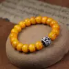 Pulseira Osso de Boi Amarelo de Frango de Xizang Garrafa Tesouro Acessórios Tianzhu para Homens e Mulheres Pulseira Estilo Étnico Xizang Suprimento ao Vivo