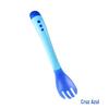 Colher de temperatura para bebê direto da fábrica, colher de sopa de cabeça macia para bebê, colher de remédio, colher de temperatura, colher de mudança de cor, garfo, atacado