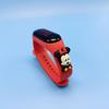 Reloj electrónico de muñeca medidor 3 luces rojas reloj electrónico de muñeca led niños hombres y mujeres deportes estudiante botón reloj de dibujos animados