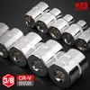 Juego de Llaves de Vaso Corto de Acero Cromo Vanadio 3/8" Hexagonal 10mm Herramienta Manual para Reparación de Automóviles Tornillo Hexagonal Exterior