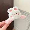 Presilha de Garra de Pelúcia para Mulheres, Grampo de Cabelo de Sapo Outono e Inverno, Presilha de Coelho Panda Tubarão para Parte de Trás da Cabeça Acessório de Cabelo