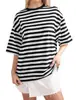 2026 Ropa de Mujer Europea y Americana Transfronteriza Verano Nuevo Casual Cuello Redondo Manga de Cinco Cuartos Camiseta