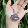 Pingente Feminino de Calcedônia Roxa Imperial Brasileira Buda Ágata Roxa Pingente Buda Barriga Grande Pingente de Jade Exquisito para Presente