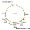 Miduoduo Acero Inoxidable Sol y Luna Brillan Juntos DIY Set de Collar y Pulsera con Múltiples Accesorios Joyería Exquisita Europea y Americana Que No Se Desvanece