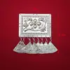 Miao Liangshan Qiandongnan Lámina de Aluminio Imitación Plata Campana de Sésamo Colgante DIY Estilo Antiguo Dinastía Han Accesorios de Minorías Étnicas