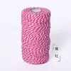 En stock venta al por mayor hilo de algodón 2 mm borla hecha a mano colgador de plantas material tejido hilo de ganchillo decorativo navideño
