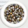 Ding Yi K16 Leng Yue Oro Brillante Alta Brillo Chapado Agujero Pasante Perlas de Resina Cadena para Celular Diy Accesorios con Cuentas