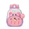 Mochila Escolar de Oso de Dibujos Animados con Billetera Pequeña Bolso Guardería Bebé Mochila Escolar Ligera Viaje Mochila Pequeña para Niños