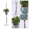 Bolsa de Malla para Maceta de Flores Amazon Transfronteriza, Cesta Colgante para Maceta de Plantas, Bolsa de Malla Colgante para Maceta Tejida Decorativa Bohemia