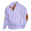 Ropa de hombre europea de talla europea transfronteriza para primavera y otoño, popular sudadera casual de manga larga con cuello alto para hombre, suéter de punto jacquard para exteriores