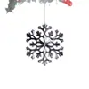 Fabricantes Personalizan Varios Estilos de Decoraciones de Copos de Nieve Navideños, Copos de Nieve de Acrílico de Cristal de Alta Transparencia Colgantes de Copo de Nieve para Árbol de Navidad