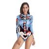 Moda europeia e americana feminina AliExpress novo Halloween colete feminino maiô caveira impressão digital 3D atacado