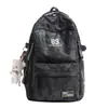 Mochila Escolar Estilo Nuevo, Versión Coreana, Estilo Workwear Ins, Mochila Trendy para Parejas, Gran Capacidad, Mochila con Amortiguación de Aire para Estudiantes de Secundaria y Preparatoria