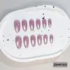 24 PIEZAS Colección de Arte para Uñas Bestseller Transfronterizo Navidad Halloween Flor Uñas Portátiles Ojo de Gato Halloween Piezas de Uñas Portátiles