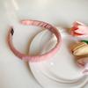 Diadema Rosa para Mujer Combinable para Lavar la Cara Diadema Estilo Mori Pinza para el Cabello Super Dulce Tocado Esponja Parte Superior Craneal Alta Pinza para el Cabello
