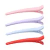 Venta Directa de Fábrica de Pinzas de Pato de Doble Color para Peinado, Pinzas de Pato de Plástico para Separar el Cabello, Pinzas de Cocodrilo para Peluquería y Maquillaje