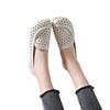 Nuevas Sandalias Planas de Verano de Cuero Suave Transpirable Hueco Estilo Fragante Zapatos Cueva Combinables Explosivos Antideslizantes Suela Suave a la Moda