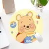 Alfombrilla Redonda de Ratón Pequeña de Dibujos Animados, Estera de Escritorio Linda y Elegante, Alfombrilla para Computadora, Alfombrilla de Ratón para Oficina que Protege la Muñeca