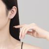 Pendientes de mariposa de hilo de plata de ley 925 con diseño de mariposa, estilo elegante, para mujer
