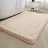 Alfombra de Baño Gruesa de Lana de Cordero Transfronteriza Color Sólido Simple Absorbente Felpudo Sala de Estar Alfombra de Piso de Cobertura Completa Alfombra para Entrada de Dormitorio