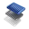 Caja de Jabón de Silicona Creativa Auto-Drenante Soporte para Jabonera de Baño Esterilla Drenante de Jabón Portátil Sin Perforaciones