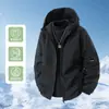 Chamarra con capucha ligera, crujiente, de color sólido, resistente a las arrugas, unisex, adecuada para ciclismo al aire libre, llamativa, versátil, chamarra casual