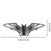 YKL258 Halloween transfronterizo murciélago negro tridimensional espejo acrílico murciélago adornos de decoración para fiesta de vacaciones