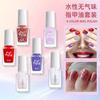 Esmalte de uñas con lentejuelas flash transfronterizo nuevo traje de arte de uñas de 4 colores sin cocción esmalte de uñas a base de agua flash nude venta al por mayor
