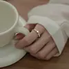 Anel de Diamante Cintilante Incrustado com Planetas, Design de Nicho, Frequência do Amor, Universo, Galáxia, Estrelas, Anel para Dedo Indicador, Estilo de Transmissão ao Vivo de Celebridade da Internet