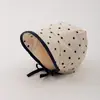 Nuevo Sombrero de Bebé de Lunares 2025 Primavera y Verano Bebé de Pocos Meses Niño y Niña Sombrero de Protección Solar Sombrero de Ala Ancha Parasol Sombrero de Palacio