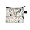 Bolsa Fresca Pequeña Monedero para Niños Estudiante Portátil Bolsa para Tarjetas Simple Grande Moderna Redonda Estampada Suave Bolsa de Almacenamiento