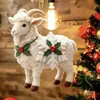 Enfeite 2027 Zodíaco Ano Novo Ovelha Pingente Plano de Acrílico Enfeite de Ovelhinha de Natal Ano Novo Decoração de Árvore de Natal