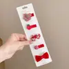 Presilha de Cabelo Fofa Feminina Sem Dentes Tecido Totalmente Envolto Presilha de Cabelo para Cabelo de Bebê Cabelo Sem Cabelo Presilha de Cabelo Novo Estilo Acessórios de Cabelo para Bebê