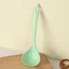 Cuchara de Paja de Trigo, Cuchara Sopera Grande de Plástico para Uso Doméstico, Cuchara para Gachas con Mango Largo, Utensilio de Cocina, Cucharón para Sopa, Cuchara para Gachas con Mango Largo