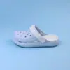 Zuecos para Mujer para Uso en Exteriores, Antideslizantes, de Suela Gruesa, Adecuados para Enfermeras, de Punta Cerrada, Casuales, Modernos, con Bloques de Color, Sandalias de EVA con Suela Suave