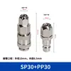 Interfaz de conector rápido estilo europeo transfronterizo, manguera de aire de doble cabeza, componente neumático, conector rápido, auto sellante, fabricante