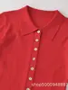 Moda femenina transfronteriza: Nueva colección de otoño, estilo europeo y americano, de manga larga, con cuello, casual, suéter de punto de un solo pecho 1058803
