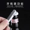 Abridor de garrafas de lixa de aço inoxidável, cortador de unhas dobrável, cortador de unhas multifuncional, portátil, criativo, ultrafino, cortador de unhas, marcação
